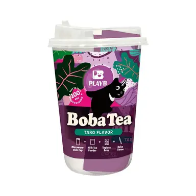 JENI PLAYB Bubble Tea Cup Taro-smaak 1 x 85 g Nieuw