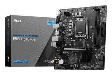 MSI PRO H610M-E moederbord Intel H610 LGA 1700 micro ATX