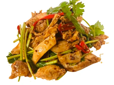 Laweiju Poulet effiloché à la main avec sauce au sésame