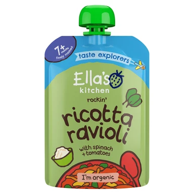 Ella's Kitchen Organic Spinach Ricotta Pasta 7+ Months 130g