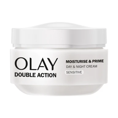 Olay Double Action Moisturise&Prime Day&Night Cream, Sensitive Skin.24H Hydration,5ml