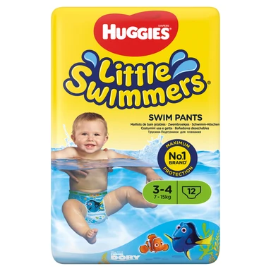 Huggies Diapers Little Swimmers Swim Pants Size 3-4 (7-15kg) 12 Pack
