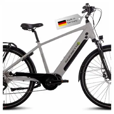 Saxonette 28" E Bike Herren Trekking, 70NM Mittelmotor, 36V 11,4Ah Akku, 120KM Reichweite, 9-Gang RH54CM