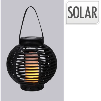 Solar Lantaarn Ø 20 cm Zwart