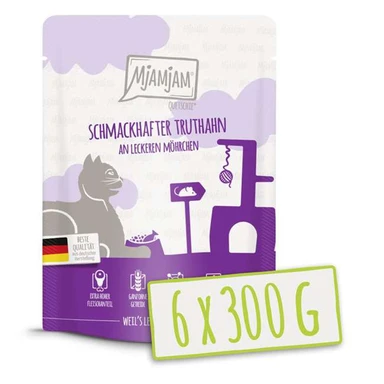 MjAMjAM - Quetschie - Heerlijke kalkoen met smakelijke wortelen 6 x 300 g