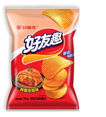 Orion-Korean kimchi flavoured potato chips 70g 好丽友好友趣-韩国泡菜味70g