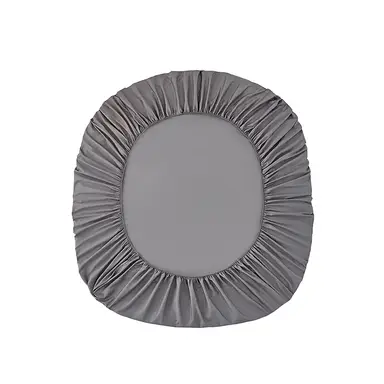 ochama Pure Cotton Fitted Sheet - Gebrushde katoenen molton onderlaken, antislip onderlaken, diepe zak, volledige bescherming met elastiek rondom, zacht, ademend, huidvriendelijk, wasmachinebestendig - Grijs, eenpersoonsbed 90*200 cm