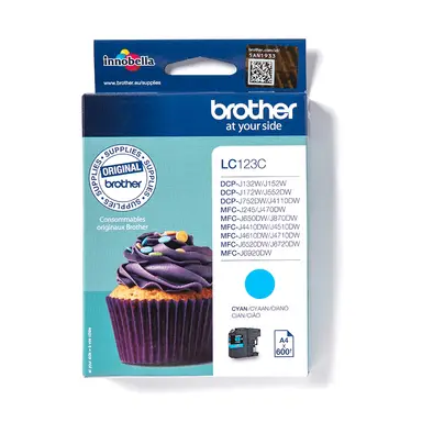 Brother LC123C inktcartridge 1 stuk origineel cyaan