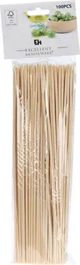 Excellent Houseware Lot de 100 piques en bambou - 25 cm 