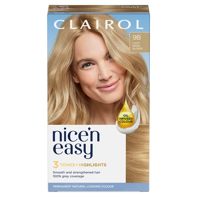 Clairol Nice'n Easy Hair Dye 9B Light Beige Blonde 177ml