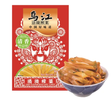WUJIANG Light Flavour Mustard Tuber80g/pack 乌江清淡榨菜80g
