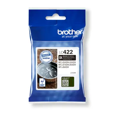 Brother LC422BK inktcartridge 1 stuk origineel zwart