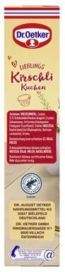 Oetker Kirschli-Kuchen