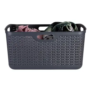 Strata Urban Laundry Basket W37 x H27 x L60-Dark Grey