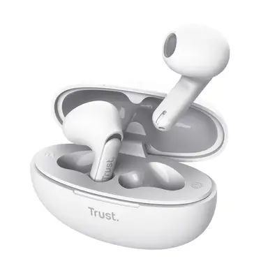 Trust Yavi Headset True Wireless Stereo (TWS) In-ear Oproepen/muziek USB Type-C Bluetooth Wit