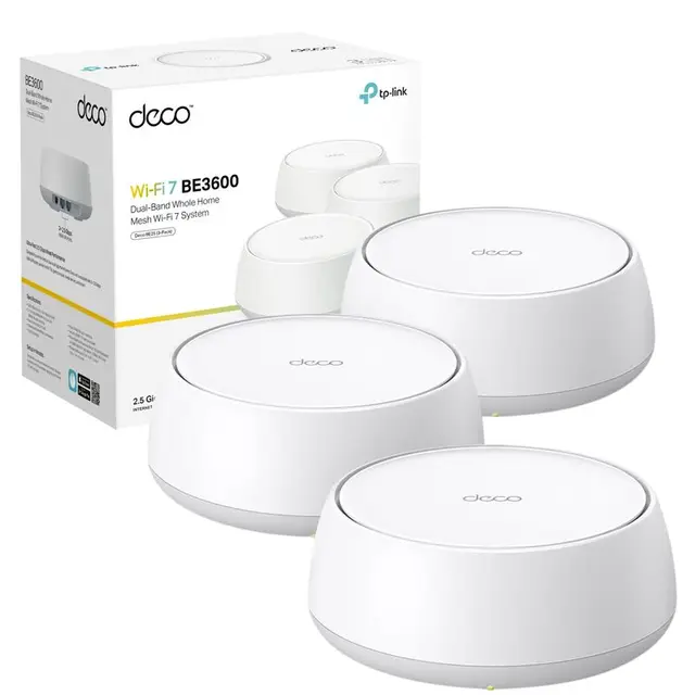 TP-LINK Deco BE25 Whole Home Mesh WiFi 7 System (3-pack)