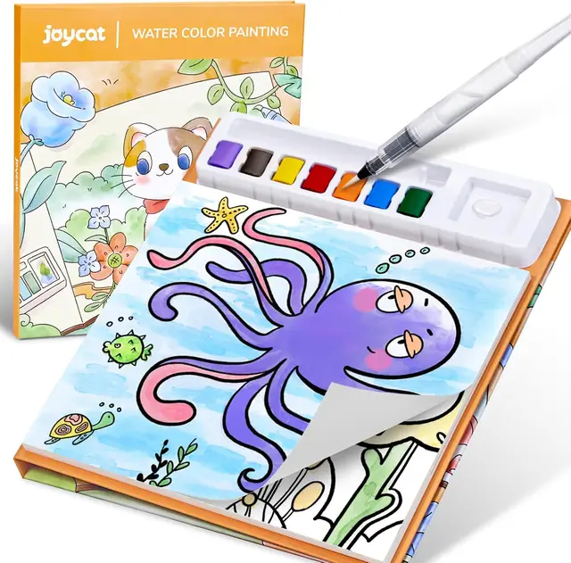 JoyCat Paint with Colouring Books