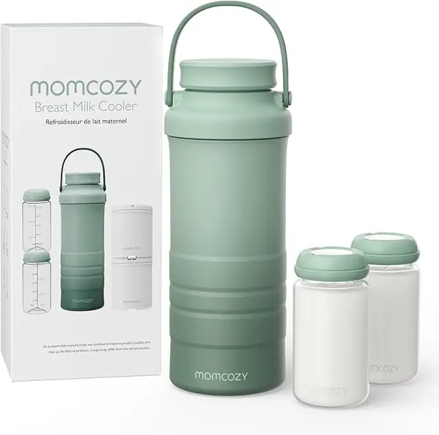 Momcozy Outdoor Series Breast Milk Cooler, 22oz Capacity, 2-Piece Set