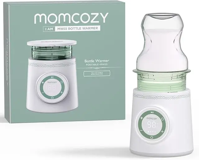 Momcozy Outings Series Bottle Warmer, Dual Leak-Proof, USB Rechargeable, Multi-Brand Compatibility