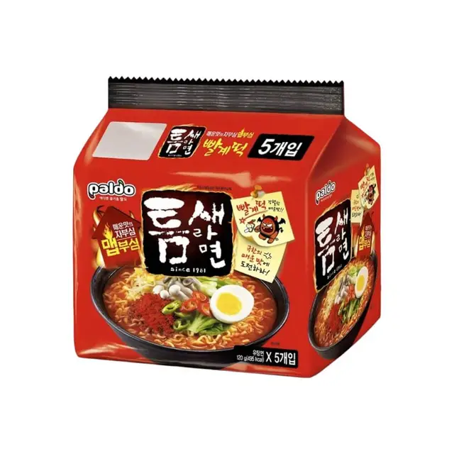 paldo Teumsae Ramen 120g (5 pack) 八道极地麻辣汤面 120g (5 连包)