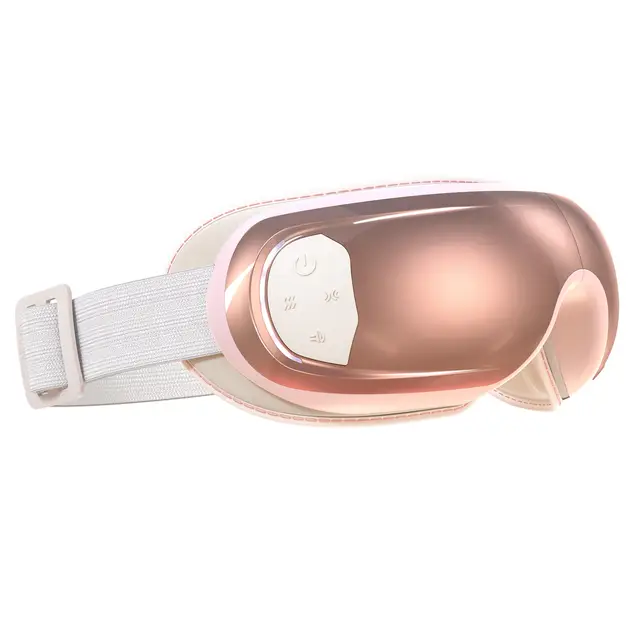 Renpho Eyeris 3 Voice Controlled Eye Massager, Heating & Cooling, 3 Massage Modes, Relieves Headaches And Migraines, Comfort & Relaxation, Rose Gold