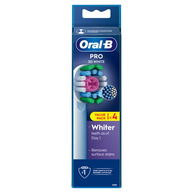 Oral B Pro White Refills - Toothbrush Heads 4 Pack