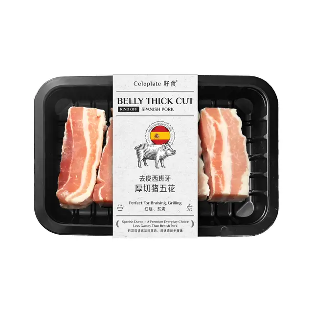 Celeplate Spanish Pork Belly Thick Cut (Rind off) 420g