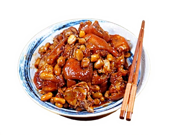 Zhen Wei Xiang Pieds de porc aux cacahuètes et petits pois - 400 g