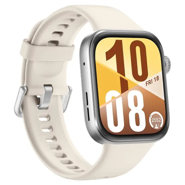 Huawei Watch Fit 4 (Seiya-B19F) Weiß mit Fluorelastomer-Armband