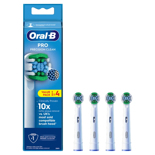 Oral-B Pro Precision Clean Toothbrush Heads 4 pack