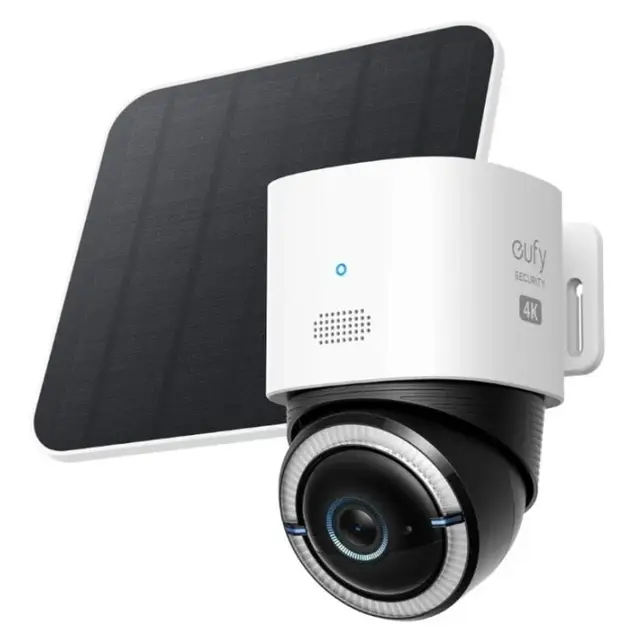 eufy 4G LTE Security Camera with WiFi, 4K UHD Pan/Tilt Function, Wireless Solar Powered with Solar Panel, AI Based Person/Vehicle Tracking, SIM Card Included