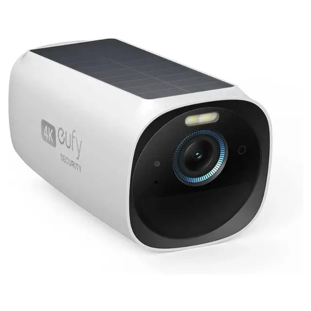 eufy Security eufyCam 3, Outdoor Surveillance Camera, 4K Wireless Surveillance Camera Solar with Face Detection K.I., Coloured Night Vision, Toll-Free Use