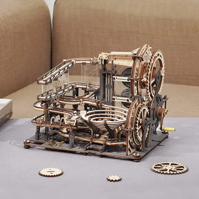 Robotime ROKR Marble Night City 3D Houten Puzzel Bouwspeelgoed 32,5 x 21,4 x 22,8 cm 1 stuk