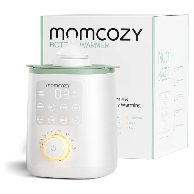 Momcozy Chauffe-biberon pour lait maternel et lait en poudre, chauffe rapide, conservation maximale des nutriments, veilleuse