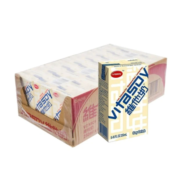 Vitasoy soya drink regular 8x6x250ml 1 box