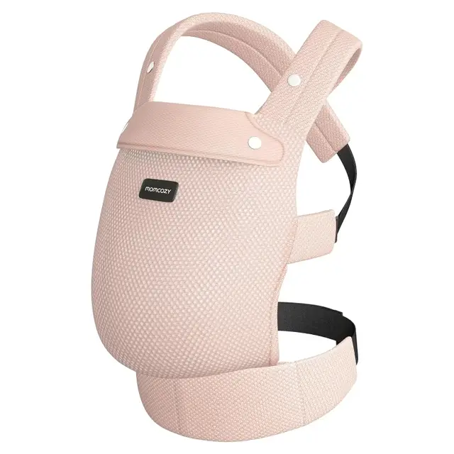Momcozy Mesh-Babytrage – Ergonomische, leichte Babytrage für Babys von 3,2–20 kg mit Lendenstütze und ganztägigem Tragekomfort, Design für freie Hände in Pink