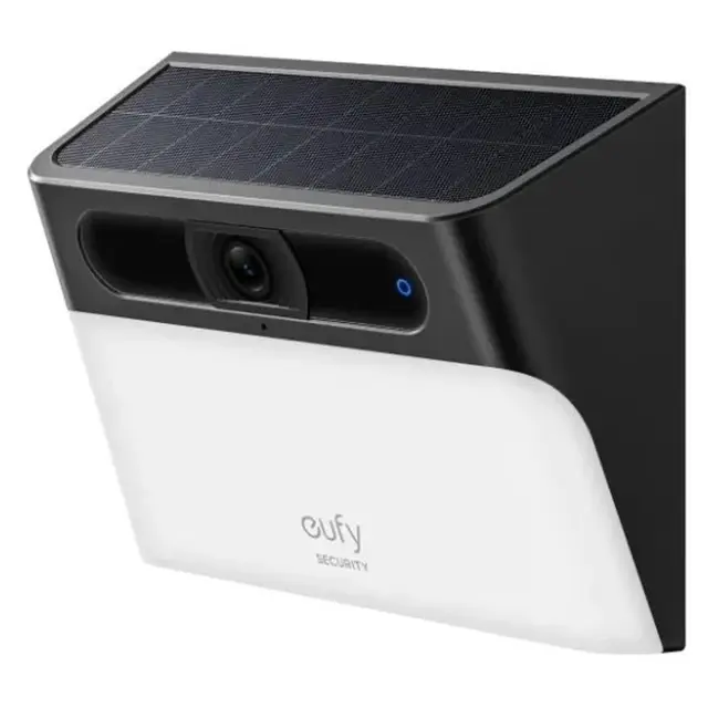 eufy Security Solar Wall Light Cam S120, Sustainable Power Supply, Motion Activated Light, AI Detection, Waterproof, Spotlight, No Fees [Energy Class G]