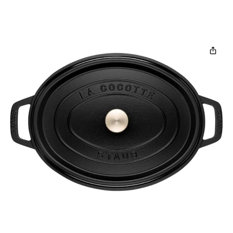STAUB klassischer emaillierter Gusseisen-Schmortopf – mit Deckel – 17 cm – 1 L | Bräter