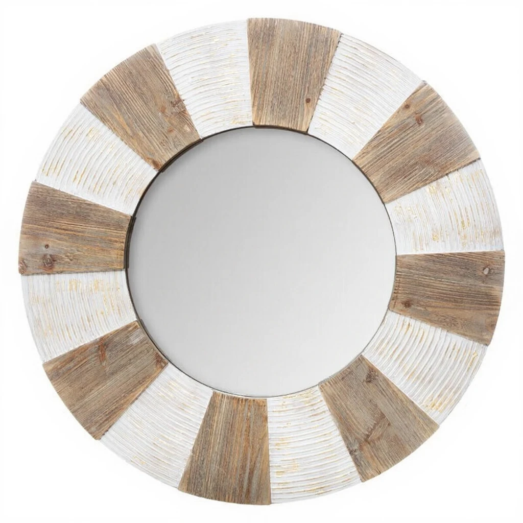 Miroir Pour Kamidana Japonais - Diamètre 6 Cm - Hinoki - Fait Main