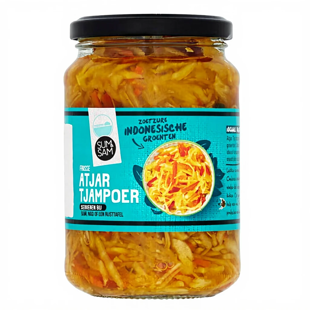 Sum & Sam Atjar Tjampoer - 370 ml | Tafelsauzen, smaakmakers en ...