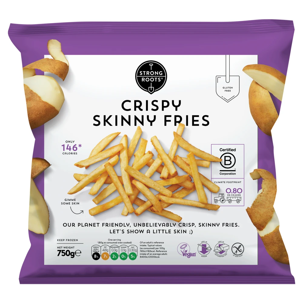 Strong Roots Frozen Strong Roots Crispy Skinny Fries 750g | Frozen Chips & Potatoes | Joybuy