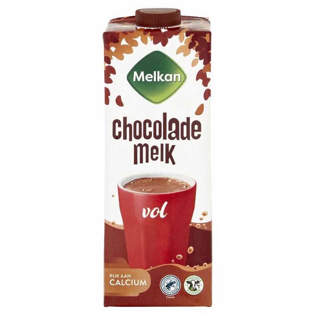 Melkan Volle Chocolademelk - 1 L | Houdbare zuivel | Joybuy