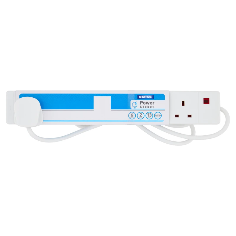 Status 6 STATUS 6 Socket 2m Extension Lead 13A | Extension Leads | Joybuy