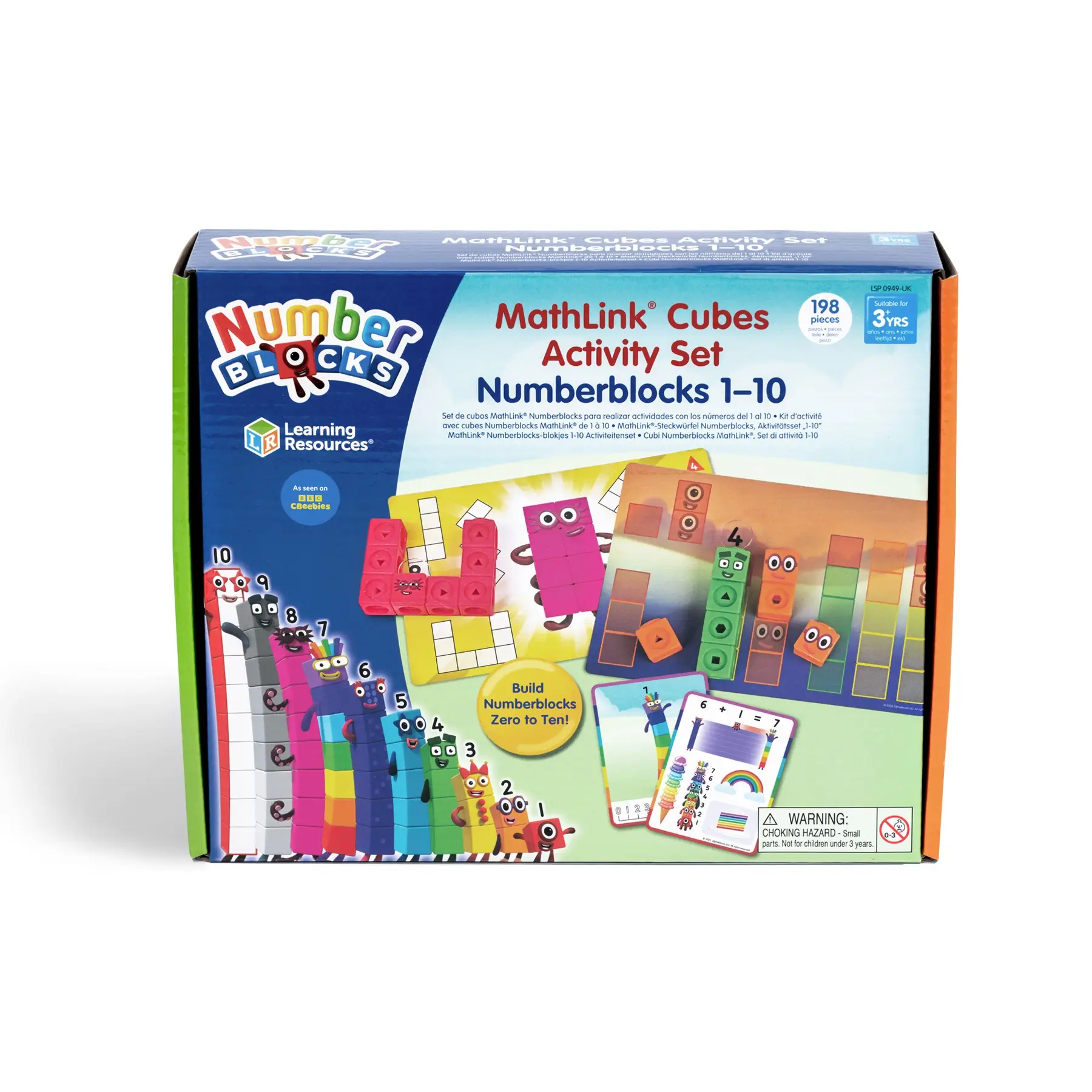Learning Resources Set di 20 Puzzle sequenziali Numberblocks, Puzzle matematici Double-Face, Giocattolo educativo, per Imparare Le sequenze numeriche, dai 3 Anni in su