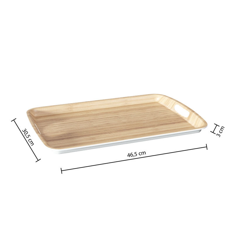 Bambus-Tablett fr Speisen & Getrnke 46x31cm | Anderes Geschirr | Joybuy