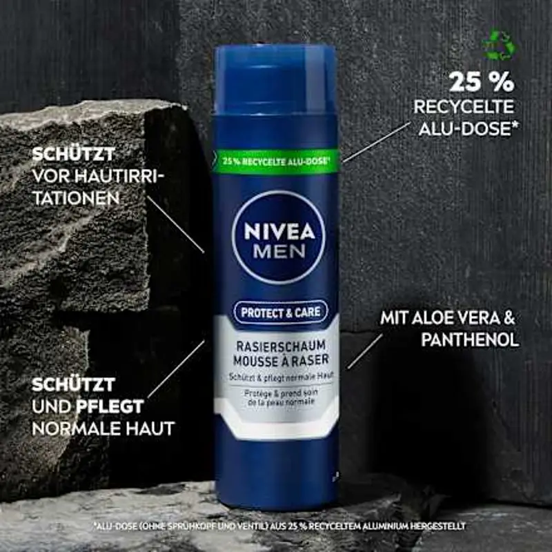 3x NIVEA Men After Shave Balsam Protect & Care – Beruhigende Pflege Nach Der Rasur, 100 Ml, Mit Aloe Vera