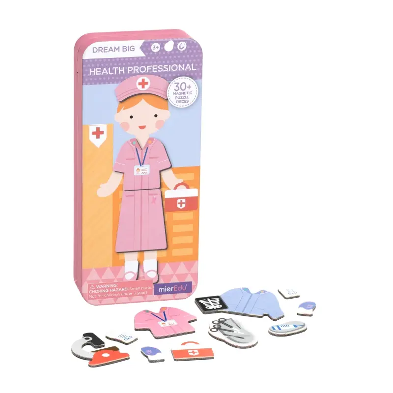 Jeu Magnétique Sirène à Habiller MierEdu - Boîte De Jeu Éducatif Dès 3 Ans Avec 36 Aimants