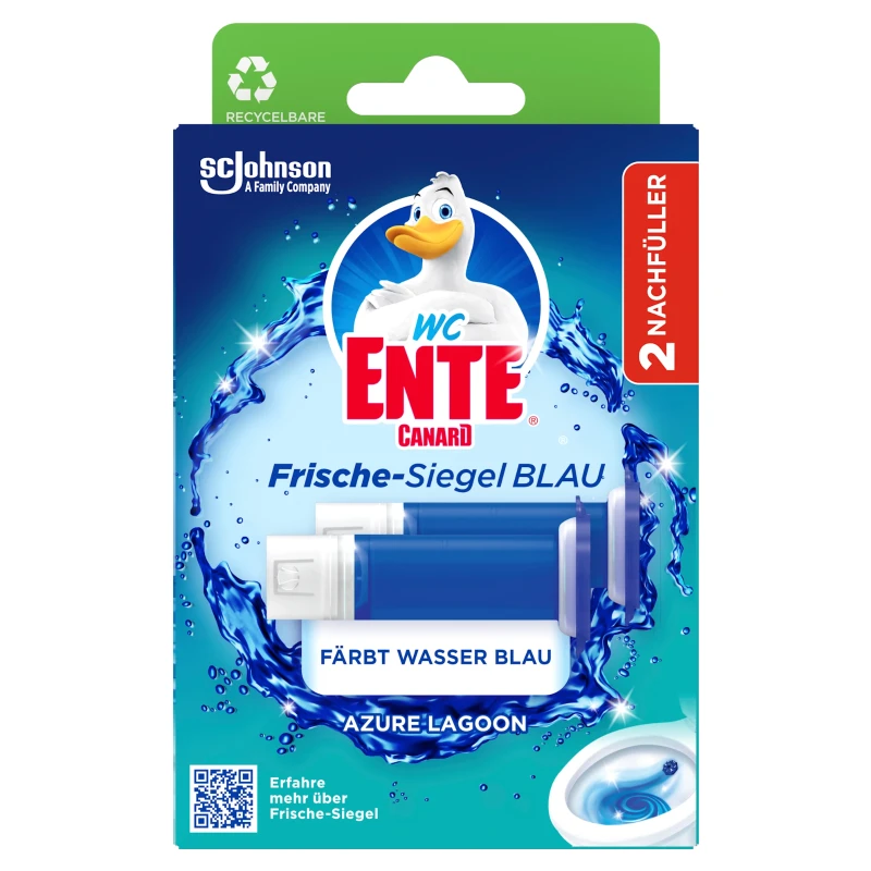 WC Ente Fresh Seal Blue Azure Lagoon Nachfüllpack 2 x 36 ml ...