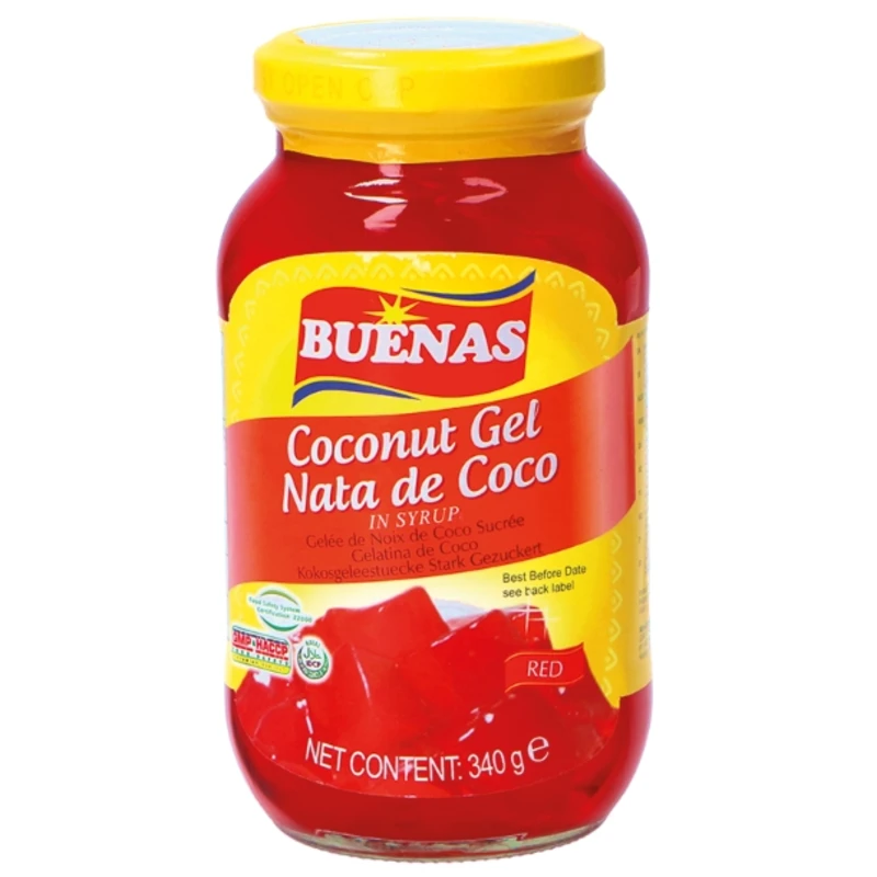 FLORENCE NATA DE COCO FRAGOLA - GELATINA DI COCCO 24x340g - Frutta in FLORENCE NATA DE COCO FRAGOLA - GELATINA DI COCCO 24x340g - Frutta in