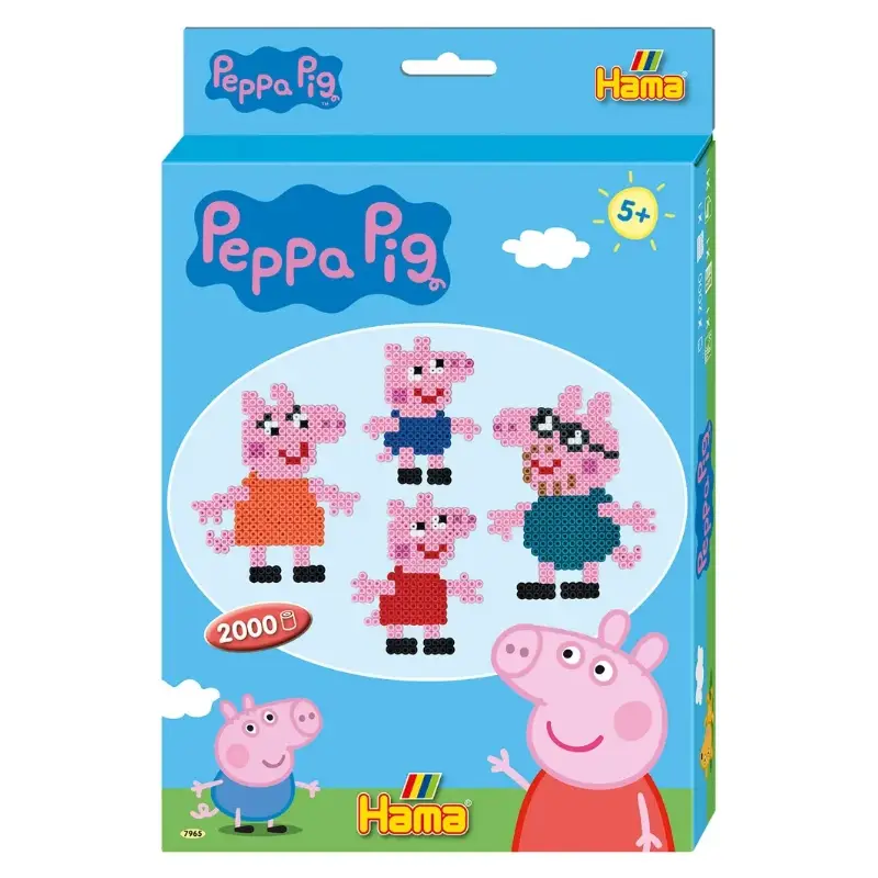 Joy Toy Peppa Pig Set Accessoires 18 Pièces – Coffret Cadeau 18,5x2,5x23,5 Cm – Bijoux Et Pinces à Cheveux